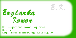 boglarka komor business card